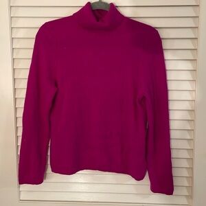 Cashmere Charter Club Magenta Turtle Neck Vintage